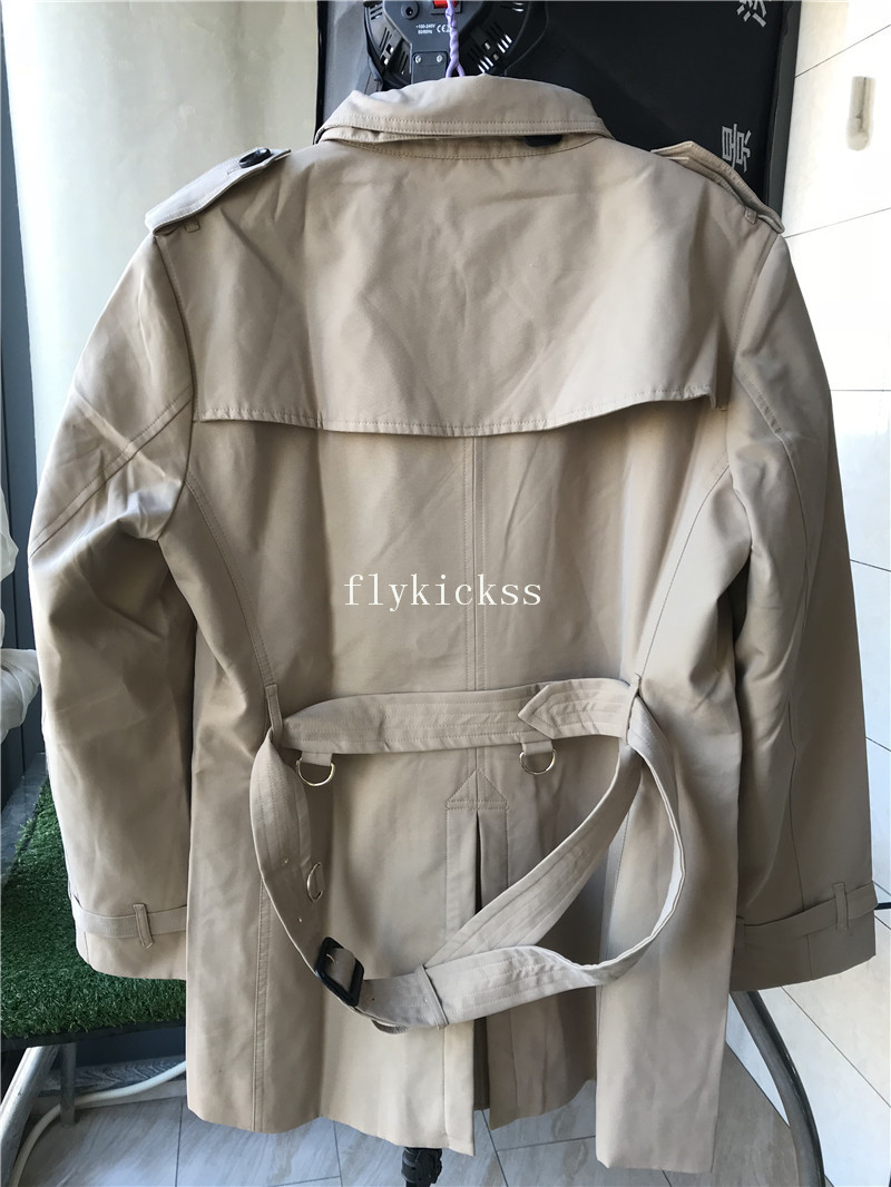 Urberry Windbreaker Coats Beige